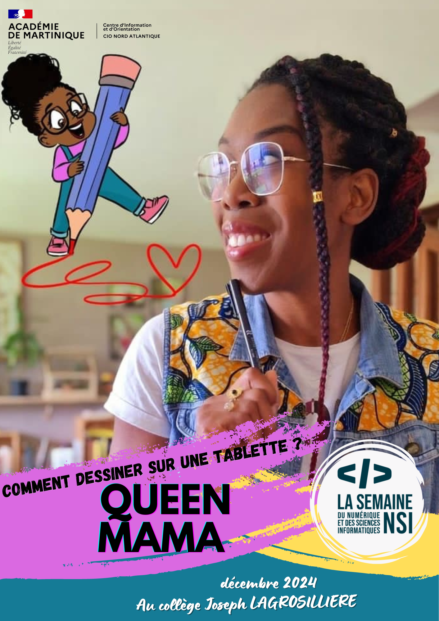 Comment dessiner sur une tablette Queen Mama ?
