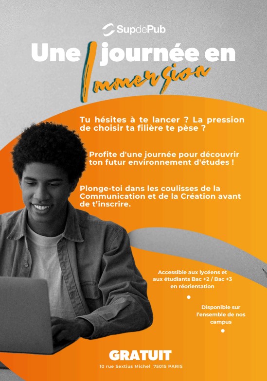 Teste ta future école et explore tous les secrets du Digital, Com' & Créa' en immersion