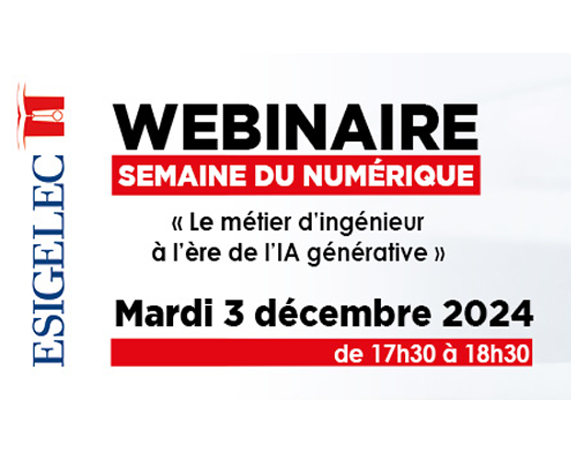 Webinaire Le métier d'ingénieur à l'ère de l'IA générative