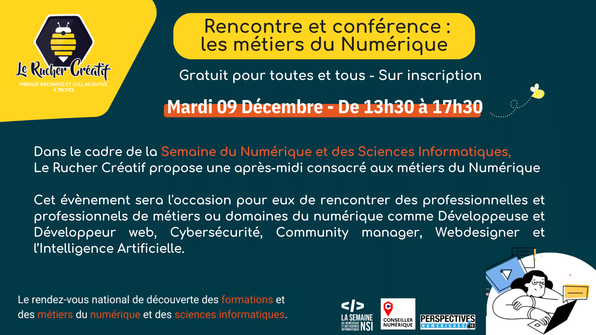 Rencontre et conférence : les métiers du numérique