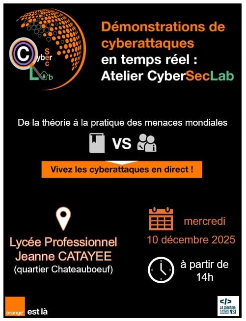 image event CyberSecLab d’Orange Antilles Guyane