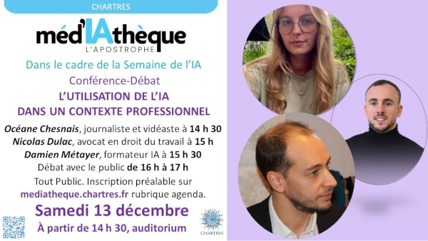 Conférence-débat : l'IA dans un contexte professionnel